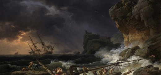 Tempête de mer avec épaves de navires (Vernet)