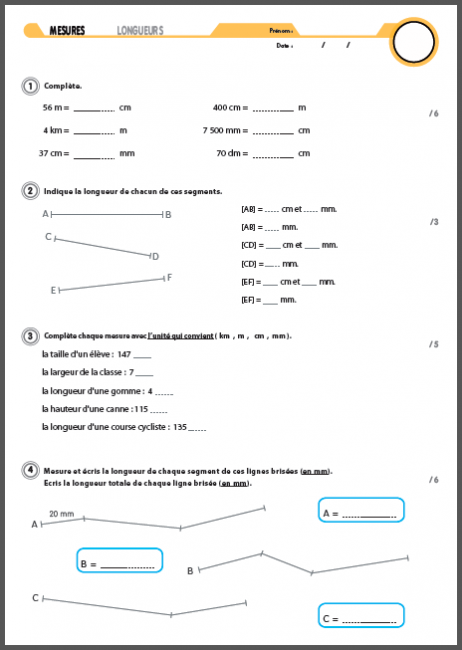 Mesure De Longueurs (CE2) – MAITRONAUTE